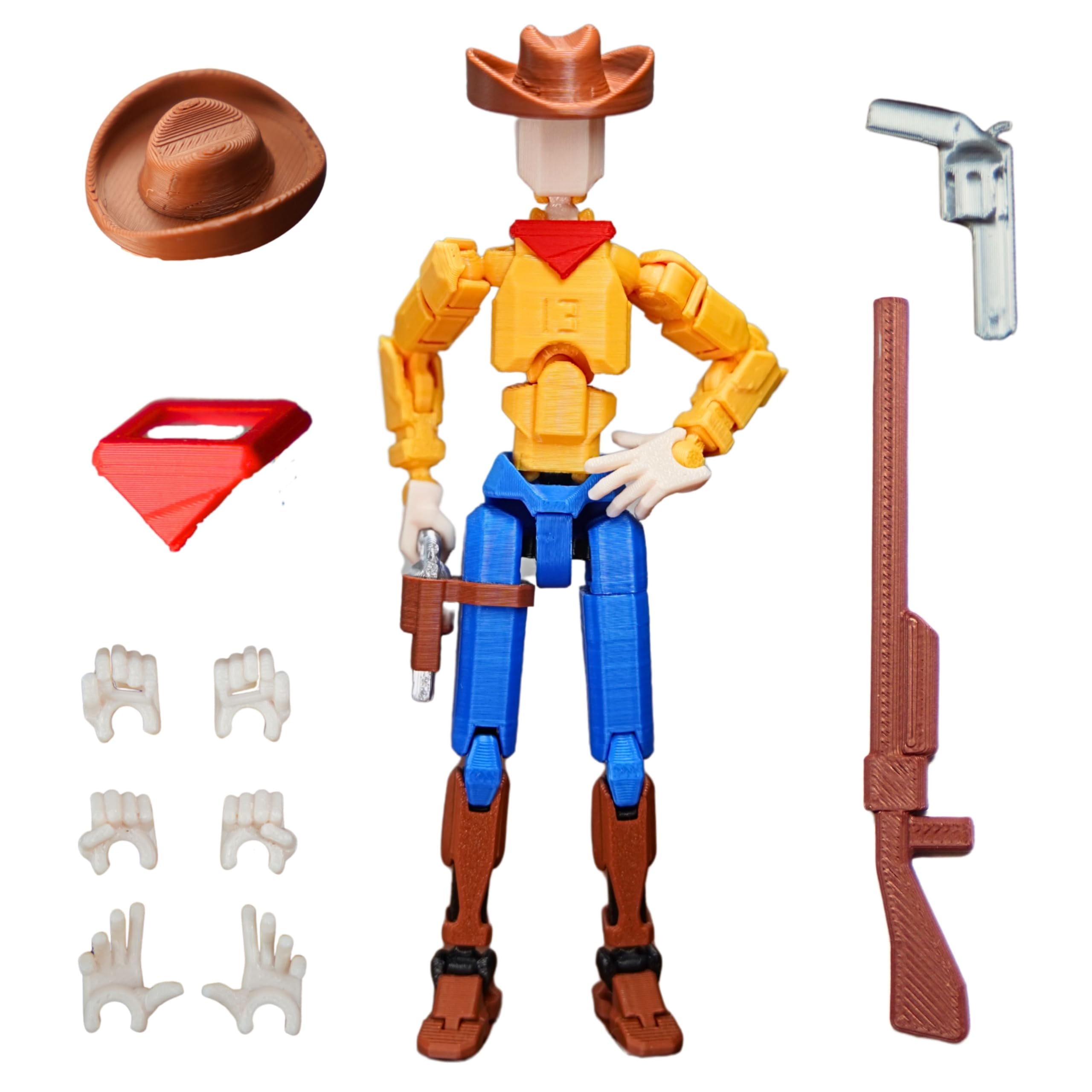 Amazon.com: JoriBoBo Cowboy t13 Action Figure｜Assembly